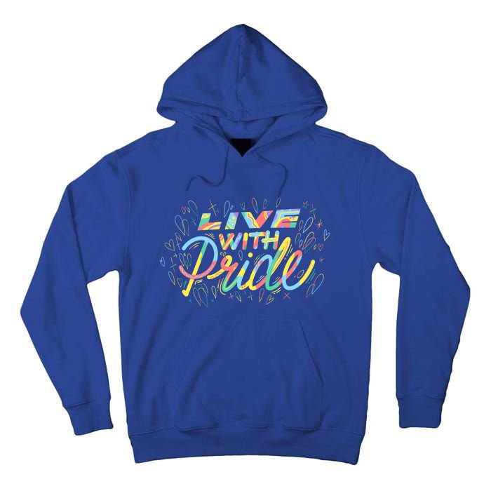 Love With Rainbow Love Gift Tall Hoodie