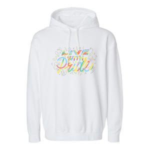 Love With Rainbow Love Gift Garment-Dyed Fleece Hoodie