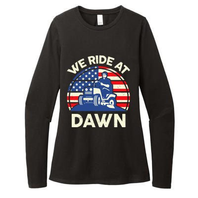 LawnMowing We Ride At Dawn LawnMower Womens CVC Long Sleeve Shirt