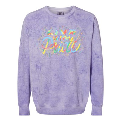 Love With Rainbow Love Cute Gift Colorblast Crewneck Sweatshirt