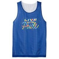 Love With Rainbow Love Cute Gift Mesh Reversible Basketball Jersey Tank