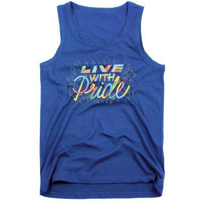 Love With Rainbow Love Cute Gift Tank Top