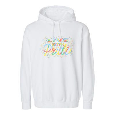 Love With Rainbow Love Cute Gift Garment-Dyed Fleece Hoodie