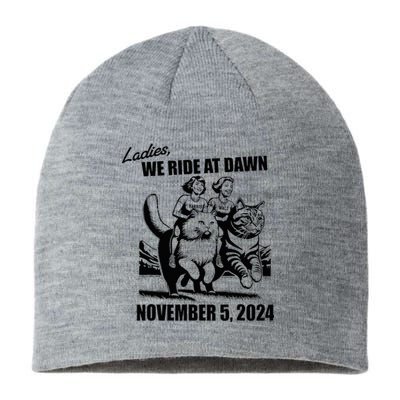 Ladies We Ride At Dawn Harris Walz 2024 President Election Sustainable Beanie