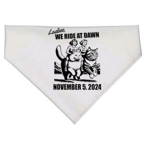 Ladies We Ride At Dawn Harris Walz 2024 President Election USA-Made Doggie Bandana