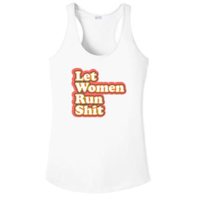 Let Women Run Shit Ladies PosiCharge Competitor Racerback Tank