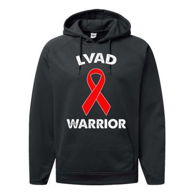 LVAD Warrior  Redribbon Day LVAD Performance Fleece Hoodie