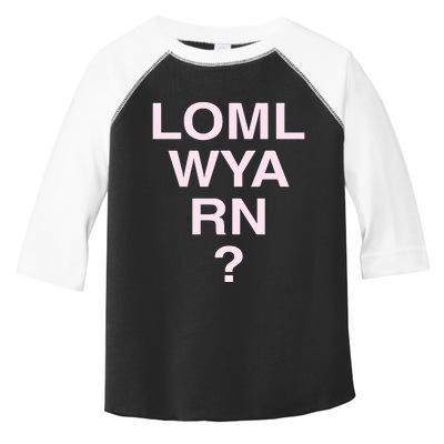 Loml Wya Rn Toddler Fine Jersey T-Shirt