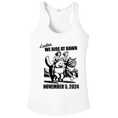 Ladies We Ride At Dawn Harris Walz 2024 President Election Ladies PosiCharge Competitor Racerback Tank