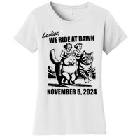 Ladies We Ride At Dawn Harris Walz 2024 President Election Women's T-Shirt