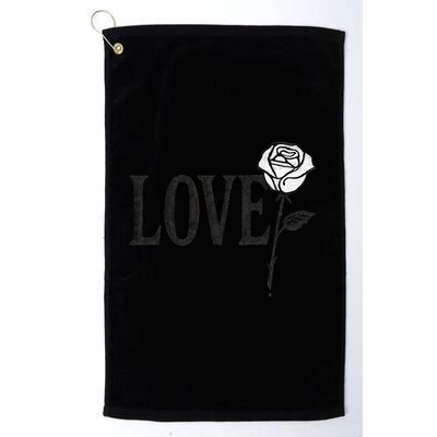 Love with Rose Golf Towel