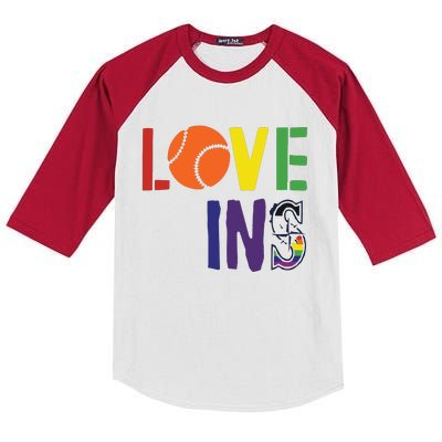 Love Wins Seattle Mariners Kids Colorblock Raglan Jersey