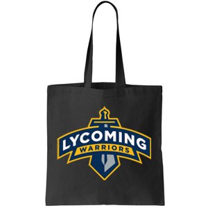 Lycoming Warriors Sword & Shield Logo Lycoming College Tote Bag