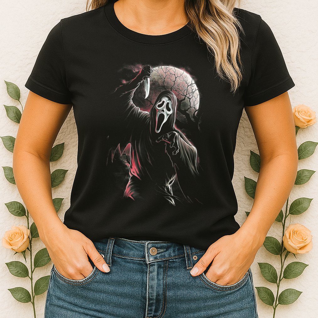 Let's Watch Scary Movies Horror Movies Scary Womens T-Shirt