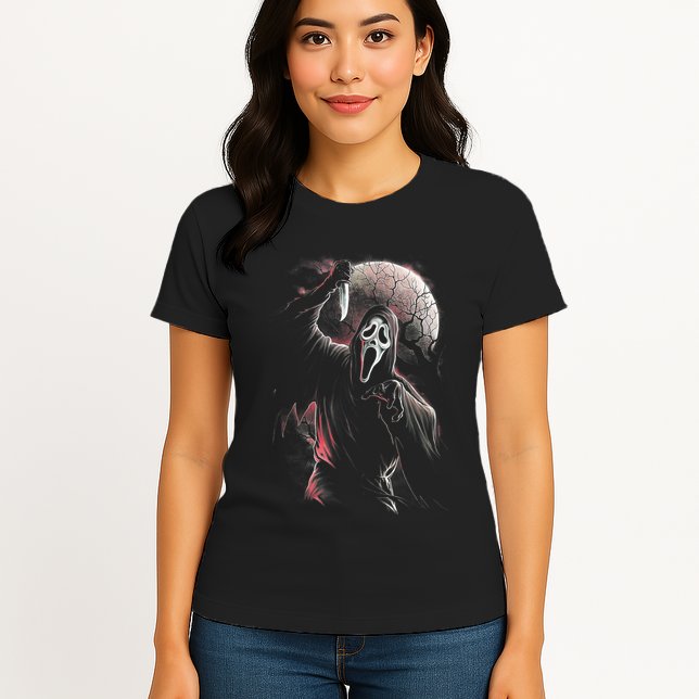 Let's Watch Scary Movies Horror Movies Scary Womens T-Shirt