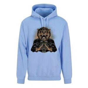 Lion With Scary Claws Unisex Surf Hoodie