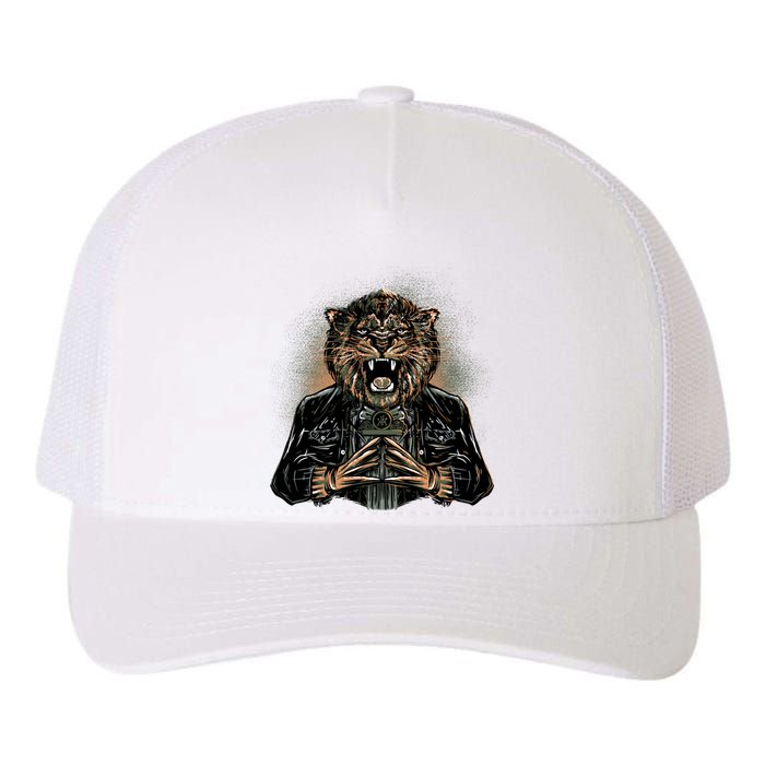 Lion With Scary Claws Yupoong Adult 5-Panel Trucker Hat