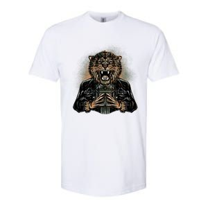 Lion With Scary Claws Softstyle CVC T-Shirt