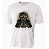 Lion With Scary Claws Cooling Performance Crew T-Shirt