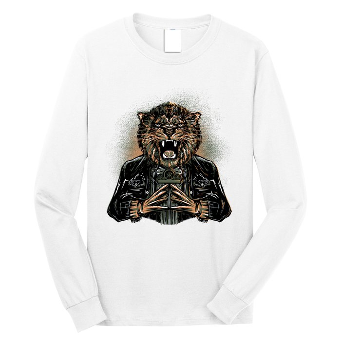 Lion With Scary Claws Long Sleeve Shirt