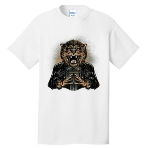 Lion With Scary Claws Tall T-Shirt