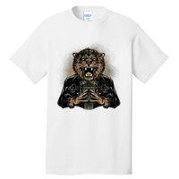 Lion With Scary Claws Tall T-Shirt