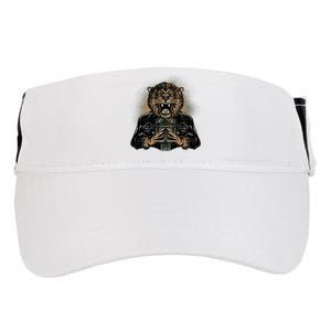 Lion With Scary Claws Adult Drive Performance Visor