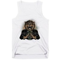 Lion With Scary Claws Tank Top