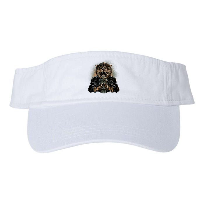 Lion With Scary Claws Valucap Bio-Washed Visor