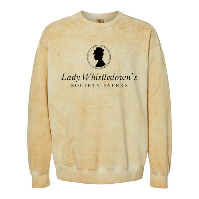 Lady Whistledowns Society Papers Colorblast Crewneck Sweatshirt