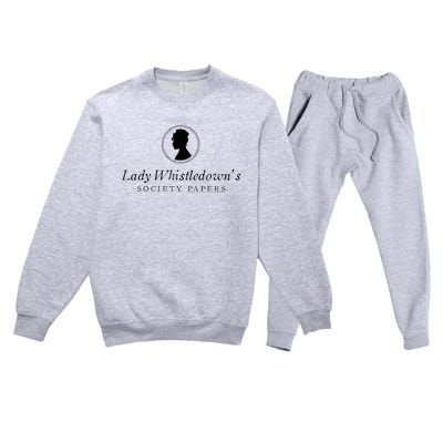 Lady Whistledowns Society Papers Premium Crewneck Sweatsuit Set