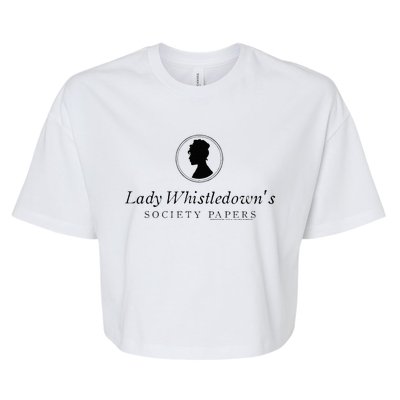 Lady Whistledowns Society Papers Bella+Canvas Jersey Crop Tee