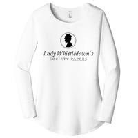 Lady Whistledowns Society Papers Women's Perfect Tri Tunic Long Sleeve Shirt