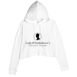 Lady Whistledowns Society Papers Crop Fleece Hoodie