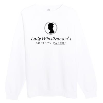 Lady Whistledowns Society Papers Premium Crewneck Sweatshirt