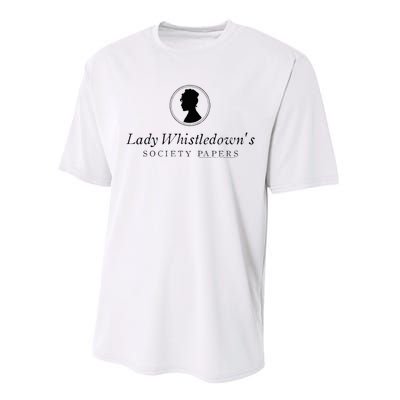 Lady Whistledowns Society Papers Performance Sprint T-Shirt