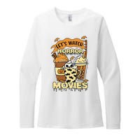 LetS Watch Scary Horror Movies Spooky Season Womens CVC Long Sleeve Shirt