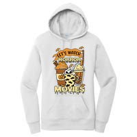 LetS Watch Scary Horror Movies Spooky Season Women's Pullover Hoodie