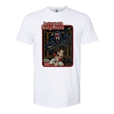 Lets Watch Scary Movie Ghostface Halloween Softstyle® CVC T-Shirt