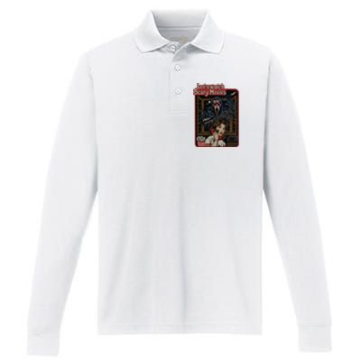 Lets Watch Scary Movie Ghostface Halloween Performance Long Sleeve Polo