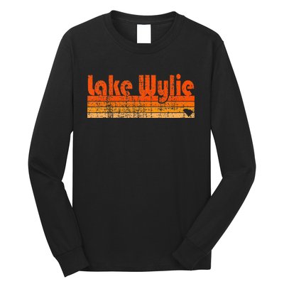 Lake Wylie Sc Retro 80s Style Long Sleeve Shirt