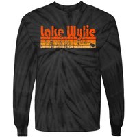 Lake Wylie Sc Retro 80s Style Tie-Dye Long Sleeve Shirt