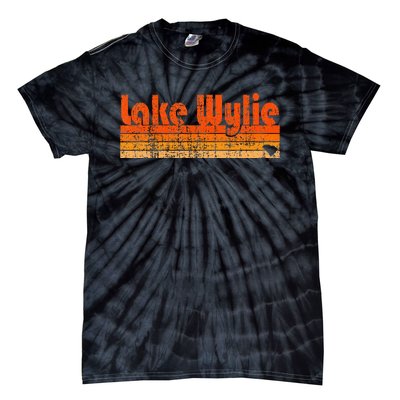 Lake Wylie Sc Retro 80s Style Tie-Dye T-Shirt