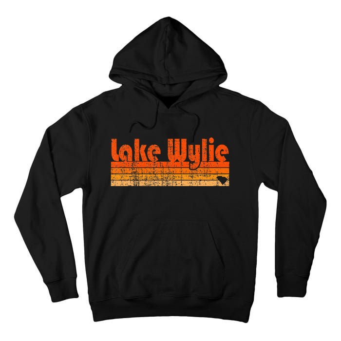 Lake Wylie Sc Retro 80s Style Tall Hoodie