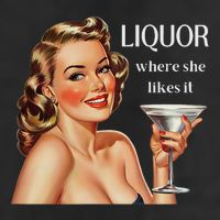 Liquor Where She Likes It Funny Drinking Alcohol Lover Cool Comfort Performance Bucket Hat