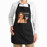 Liquor Where She Likes It Funny Drinking Alcohol Lover Apron