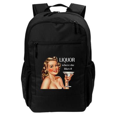 Liquor Where She Likes It Funny Drinking Alcohol Lover Backpack