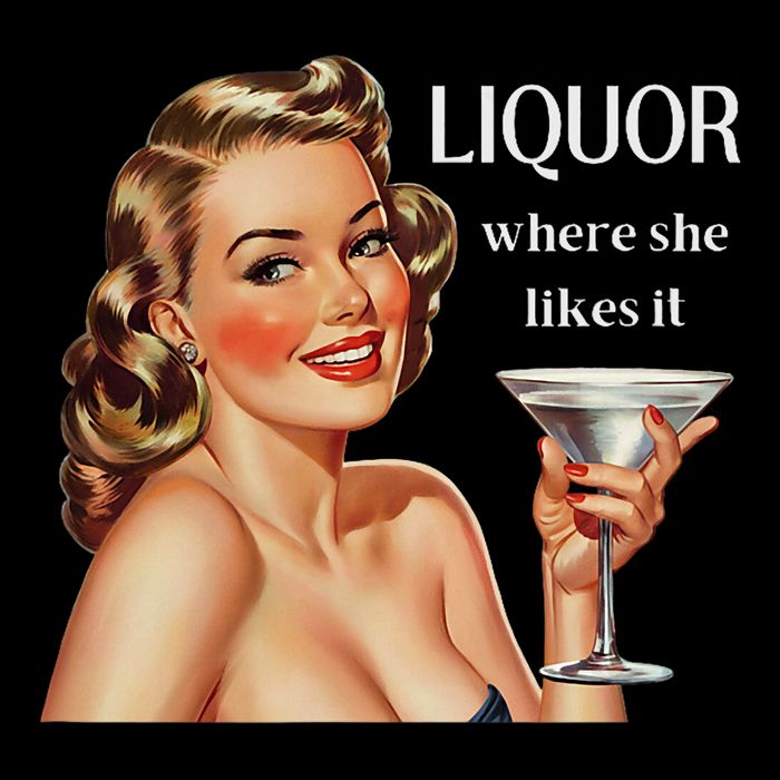Liquor Where She Likes It Funny Drinking Alcohol Lover 16 in Basic Backpack
