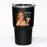 Liquor Where She Likes It Funny Drinking Alcohol Lover Tumbler
