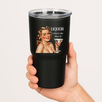 Liquor Where She Likes It Funny Drinking Alcohol Lover Tumbler